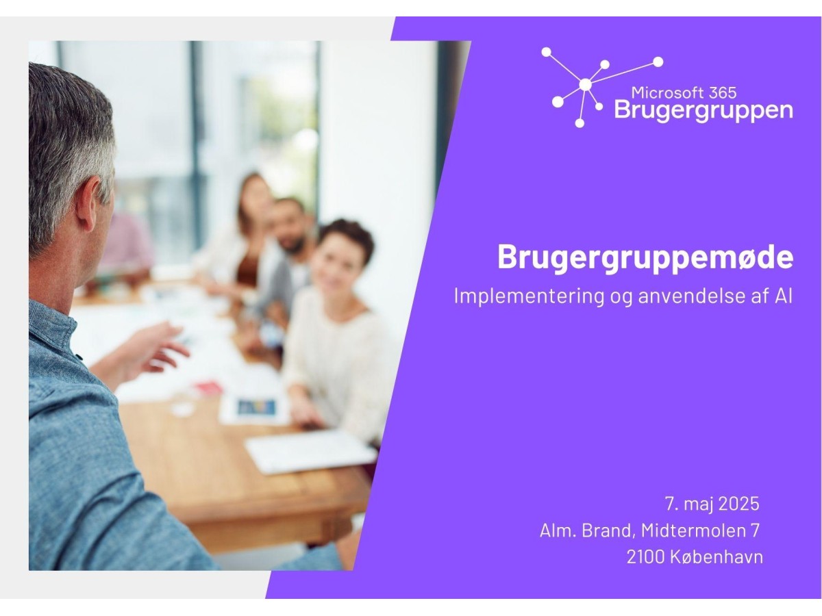 Brugergruppemøde  med Generalforsamling