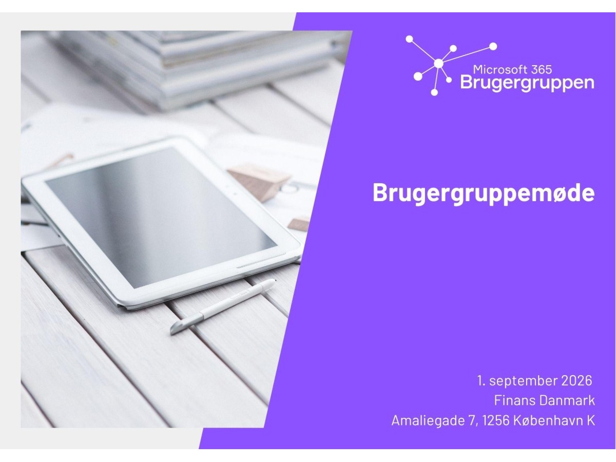 Brugergruppemøde Finans Danmark