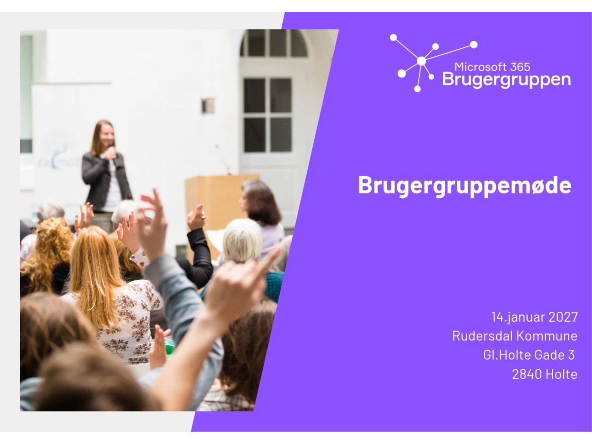 Brugergruppemøde Rudersdal Kommune
