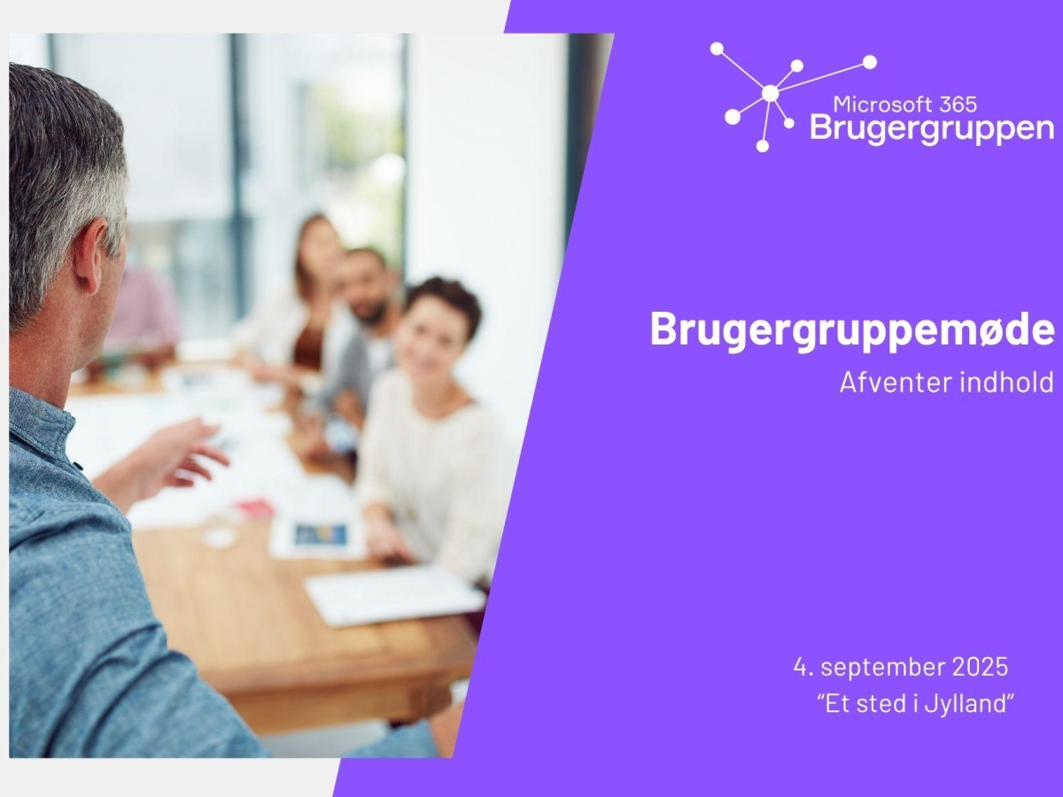Brugergruppemøde 
